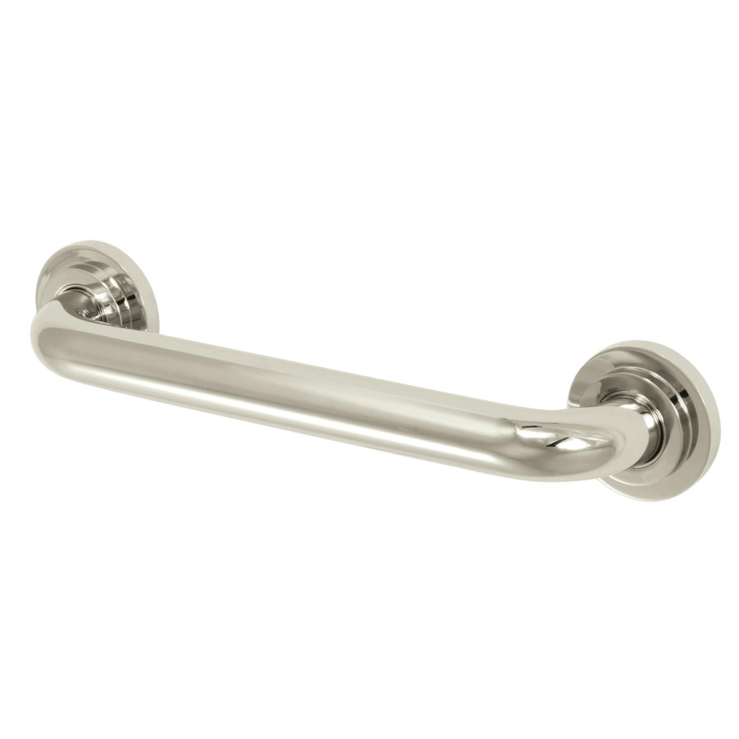 Kingston Brass Kingston Brass DR414126 Manhattan 12-Inch Decorative 1-1/4-Inch OD Grab Bar, Polished Nickel