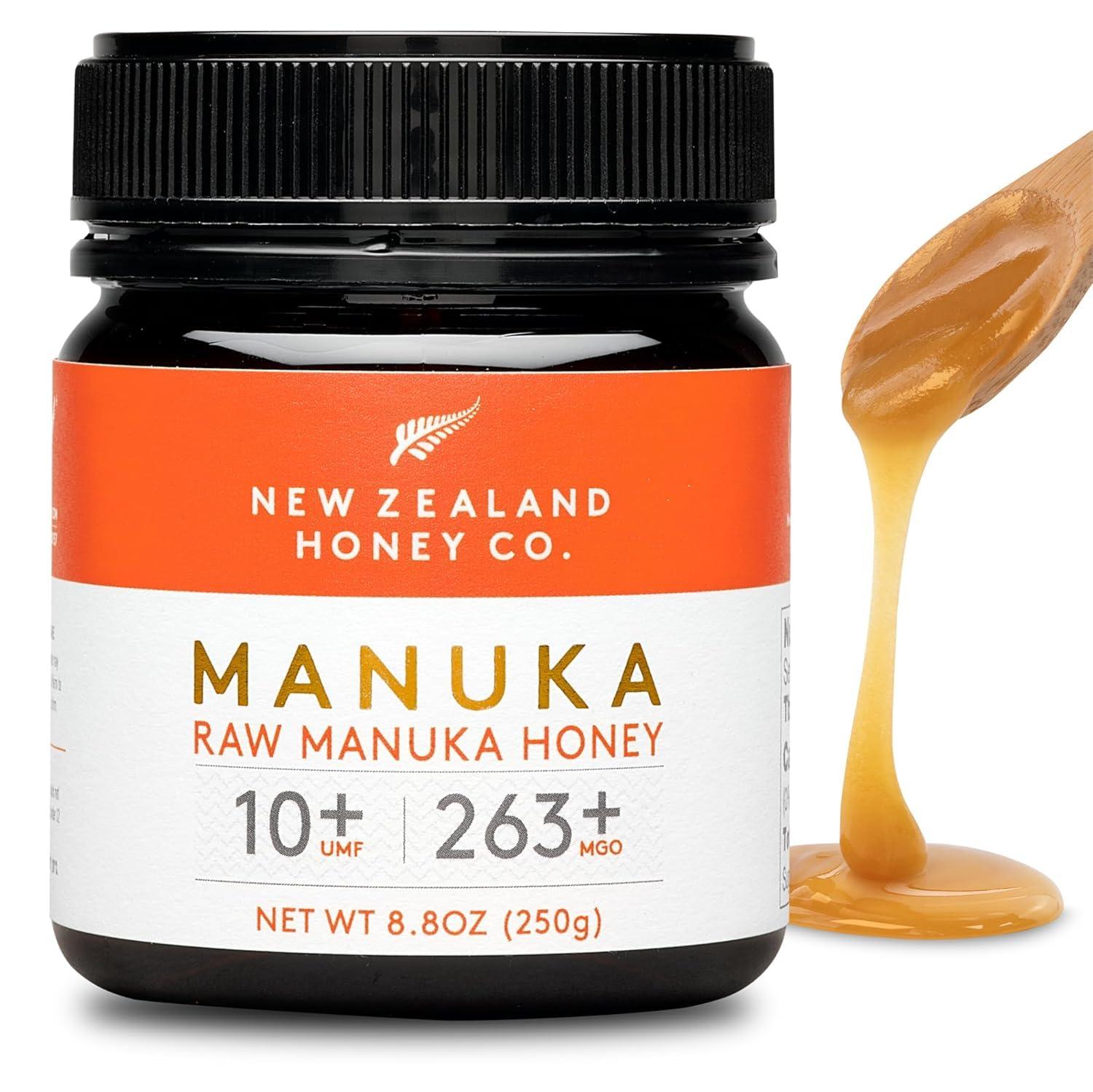 NEW ZEALAND HONEY CO New Zealand Honey Co. Raw Manuka Honey UMF 10+ | MGO 263+, 8.8oz / 250g