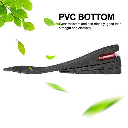 TMISHION Increase Insoles, Height Adjustable 4 Layer Increase Insoles Unisex PU Height of heel lift Highest insoles(03# 3 Layers)