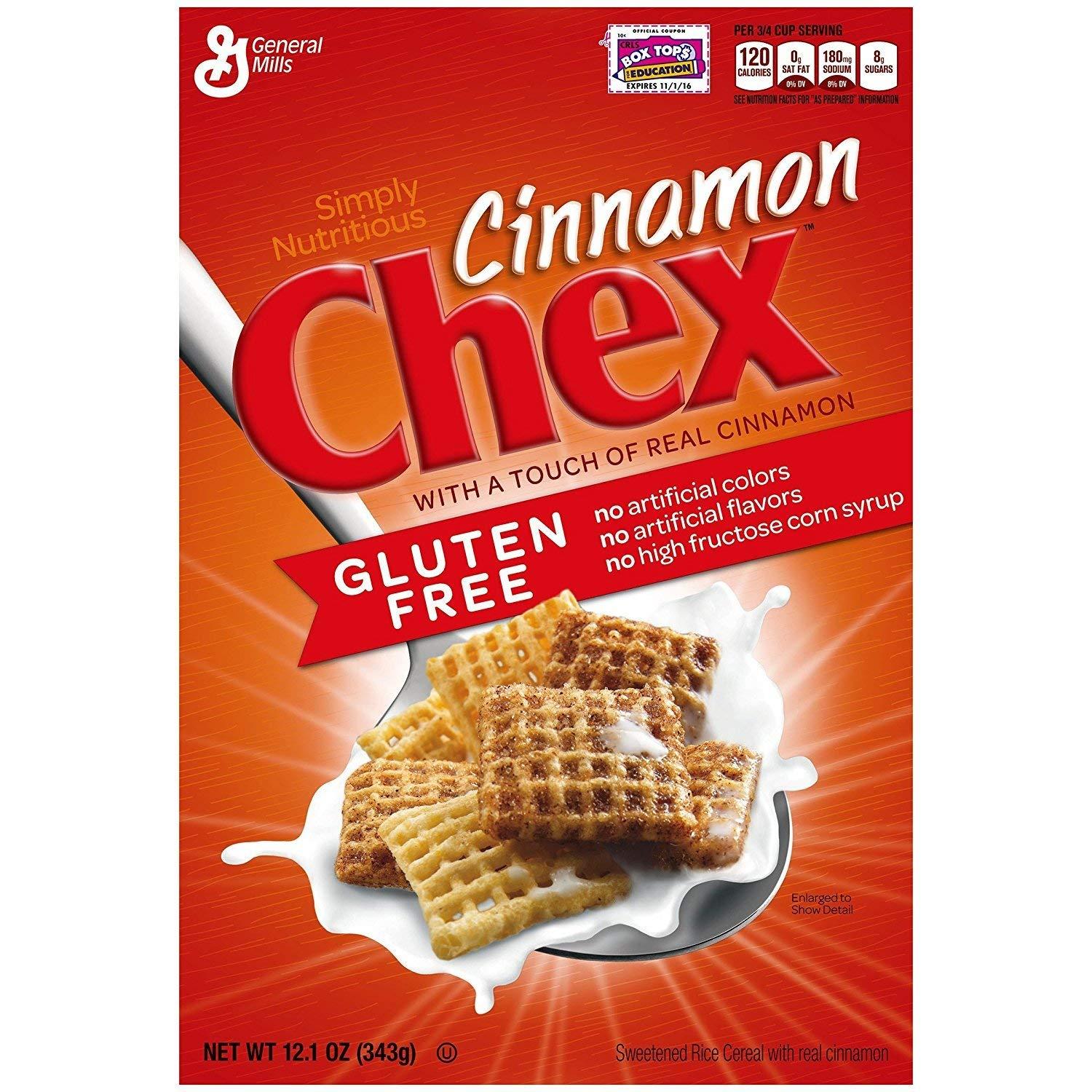 Chex Chex Cinnamon Gluten Free Cereal - 12.1 oz - 3 Pack