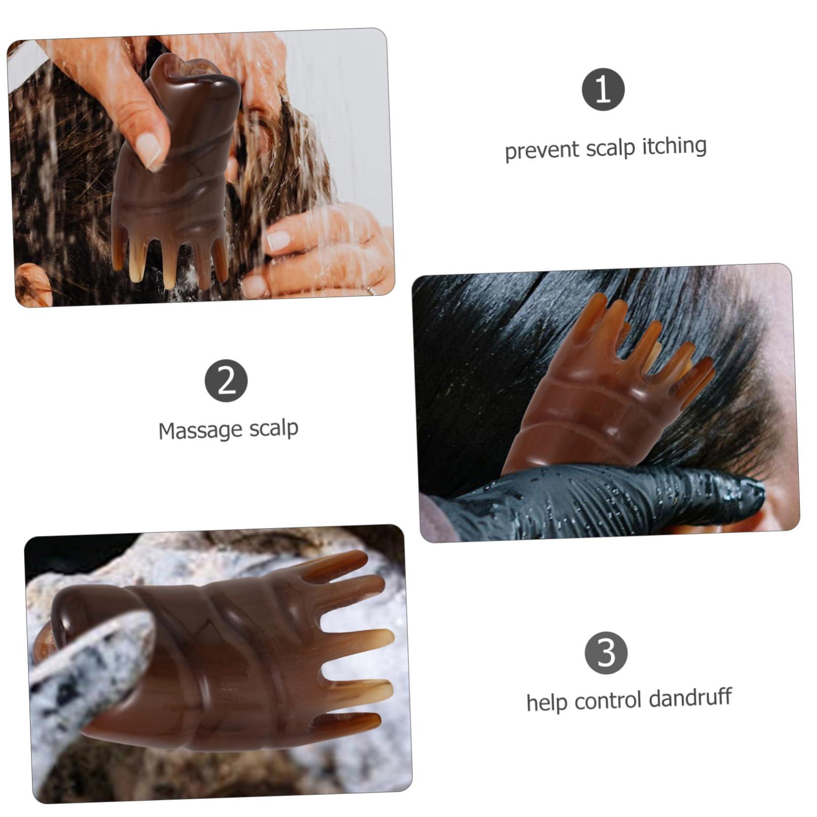 SEWOART SEWOART Bamboo Hair Washing Tool for Head Massage Scalp Massage Brush Massage Comb Scalp Portable Shampoo Brush Hair Cleansing Brush