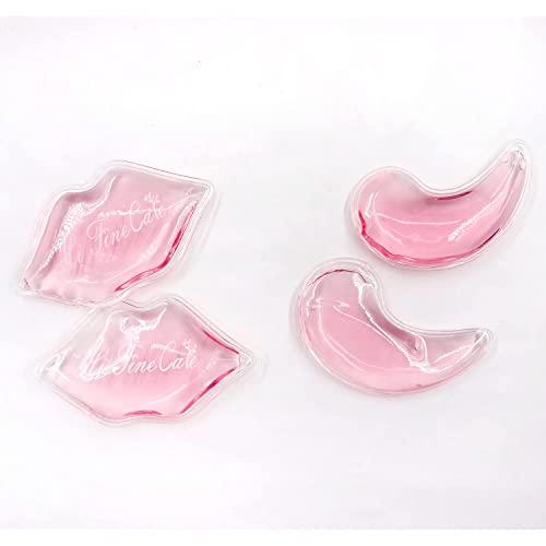 HI FINE CARE 6 pcs Lip Eye ice Packs, Eye Lip ice Pack, Lips and Eyes Cold Compress, Reduce Eye and Lip Pain and Swelling, Dark Circles Fade Ice Pack (6 PCS)