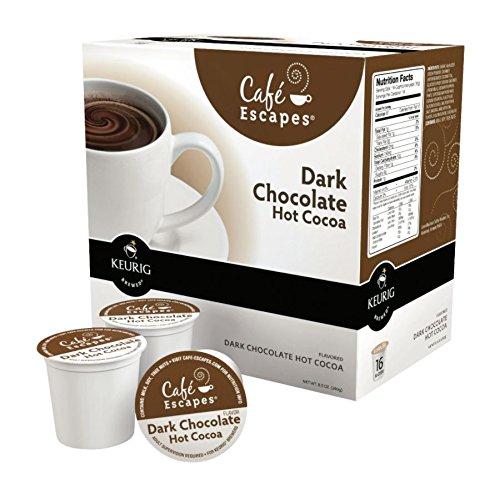 Café Escapes Cafe Escapes Dark Chocolate Hot Cocoa Keurig K-Cups, 16 Count