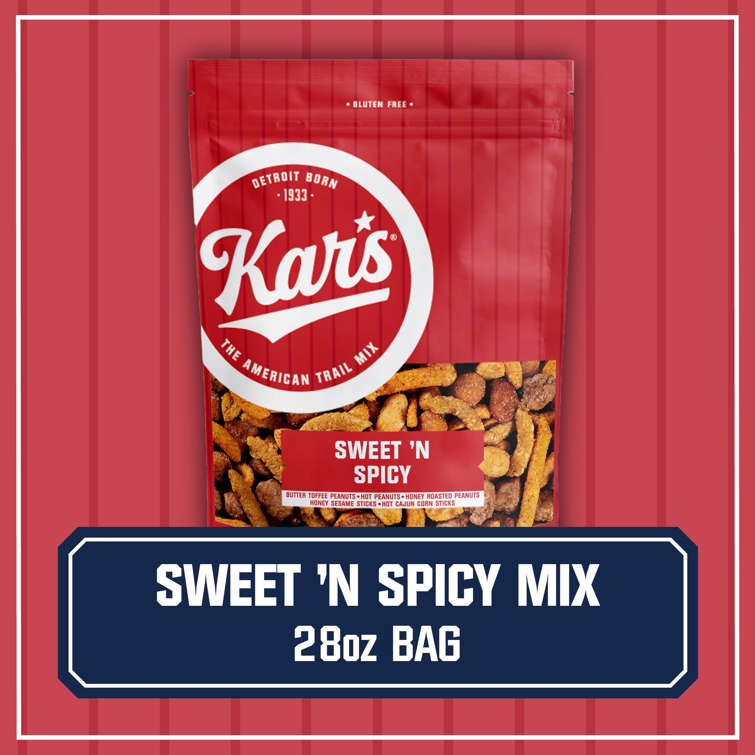 Kar's Kars Nuts Sweet \'N Spicy Trail Mix, 28 oz Resealable Pouch (Pack of 1), Gluten-Free Snack Mix