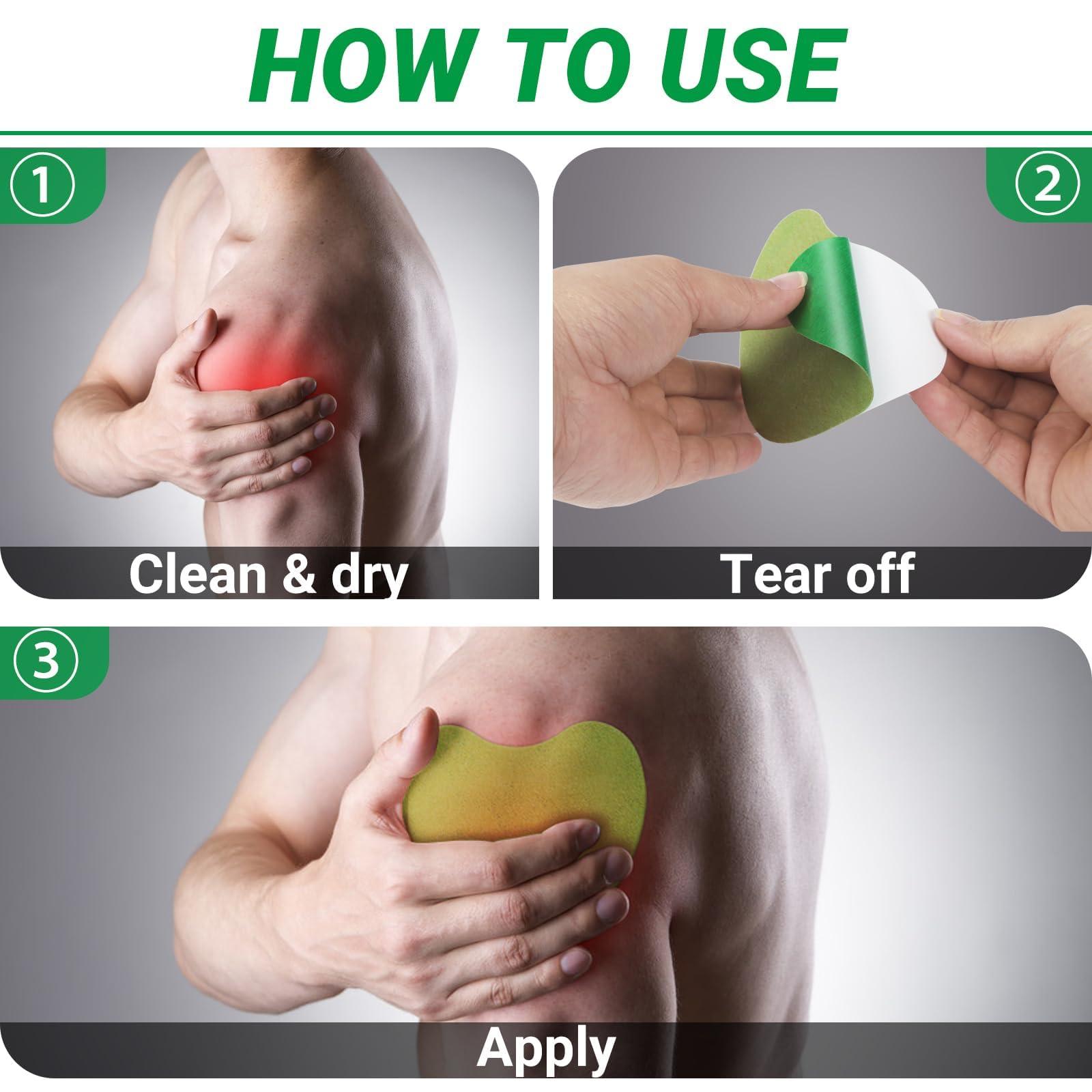 ishancare iShanCare Shoulder Patches - 24 Count Warming Herbal Plaster Maximum Strength Heat Patches, 8 Hours Deep Heating Extra Strength Joint Patch of Shoulder, Knee, Back, Neck