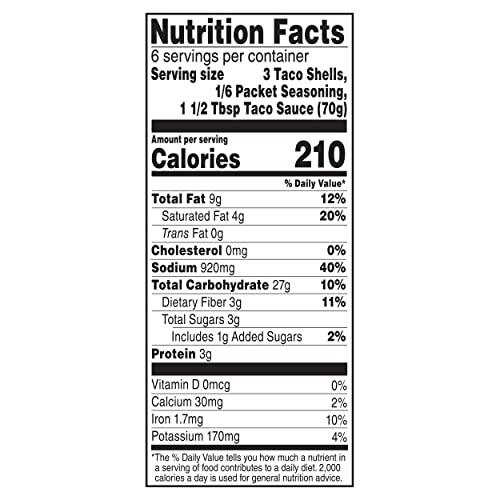 Ortega Ortega Taco Dinner Kit, Hard Tacos, 18 Count