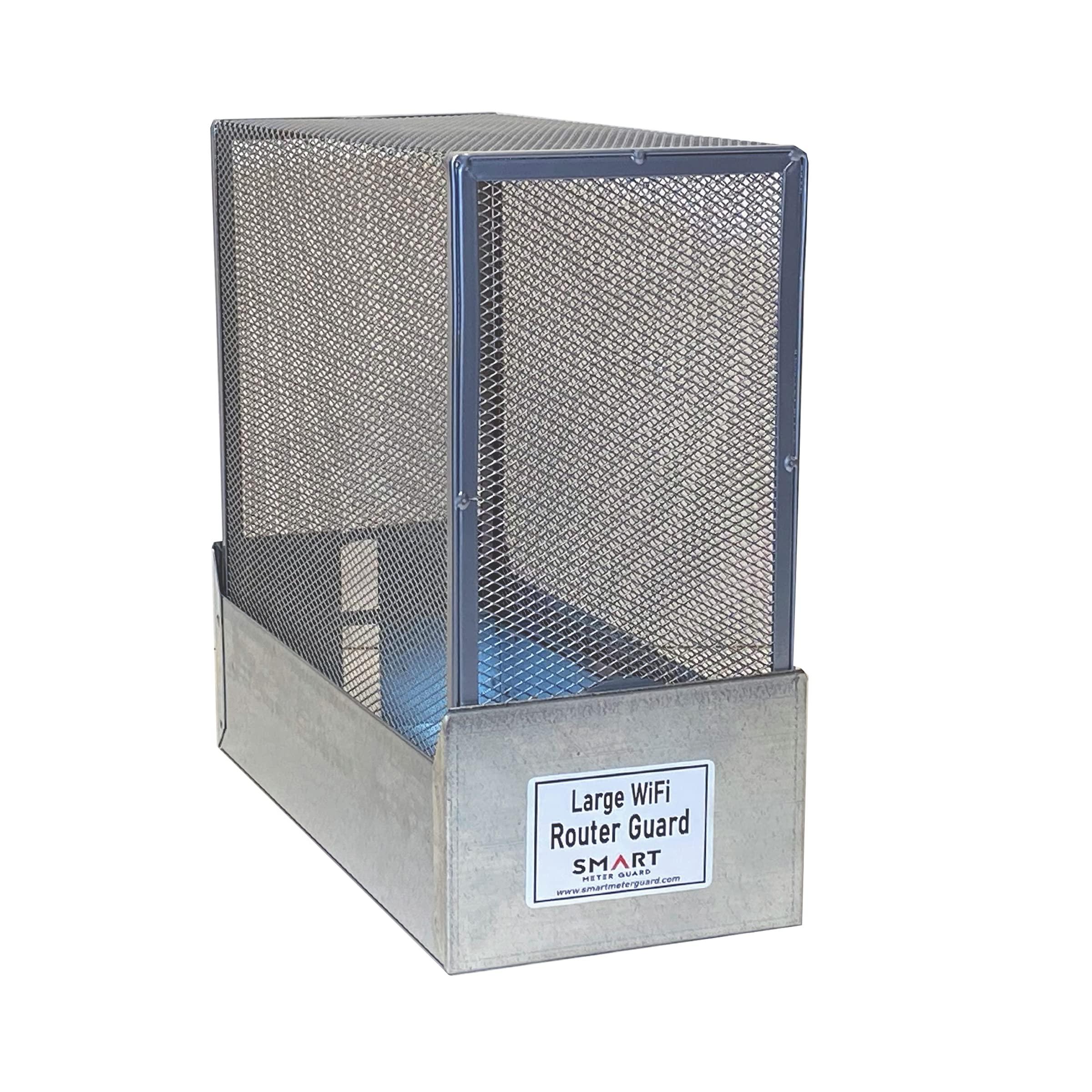 Smart Meter Guard WiFi Router Cover Guard EMF Shield Bundle 2 - Smart Meter Guard Cover and Large Router Guard Cover. Shields EMF from smart meters and large WiFi routers.