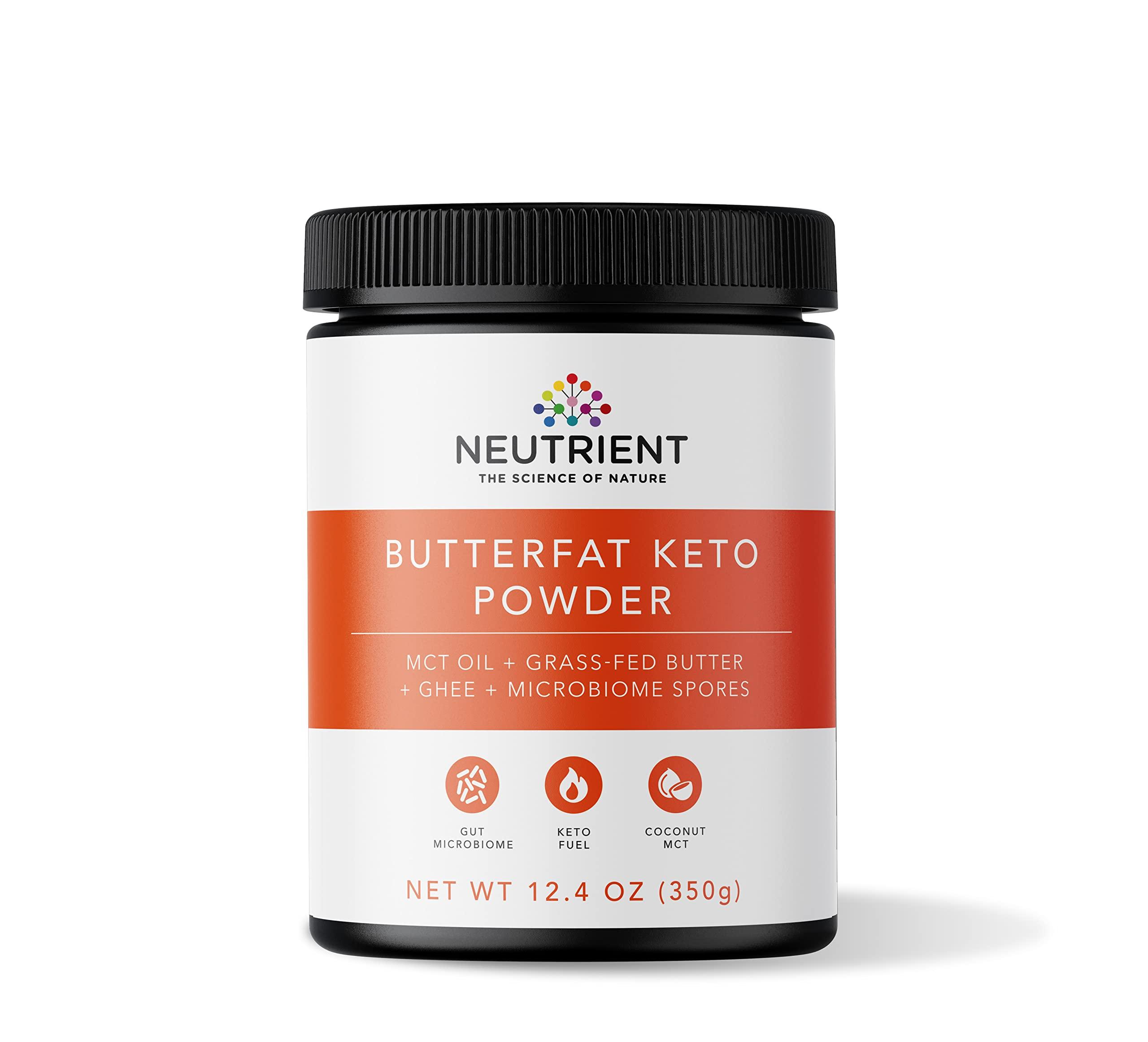 Neutrient The Science of Nature Neutrient Butterfat Keto MCT Oil Powder | with Coconut Sourced MCT Oil & Ghee with Grass Fed Butter | Delicious Morning Keto Coffee Creamer for Ketosis Support | Fuel for Body & Brain