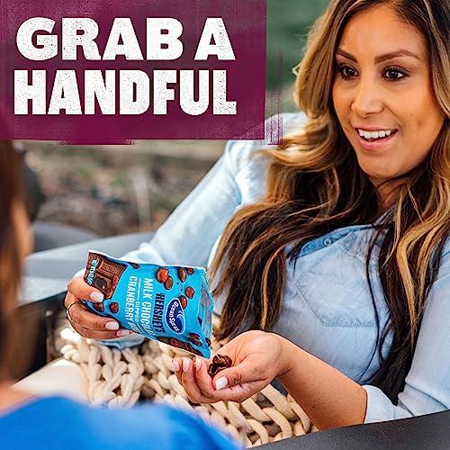 Ocean Spray Ocean Spray HERSHEYS Milk Chocolate Dipped Cranberry Bites, Chocolate Covered Dried Cranberries, 5 Oz Pouch (Pack of 12)