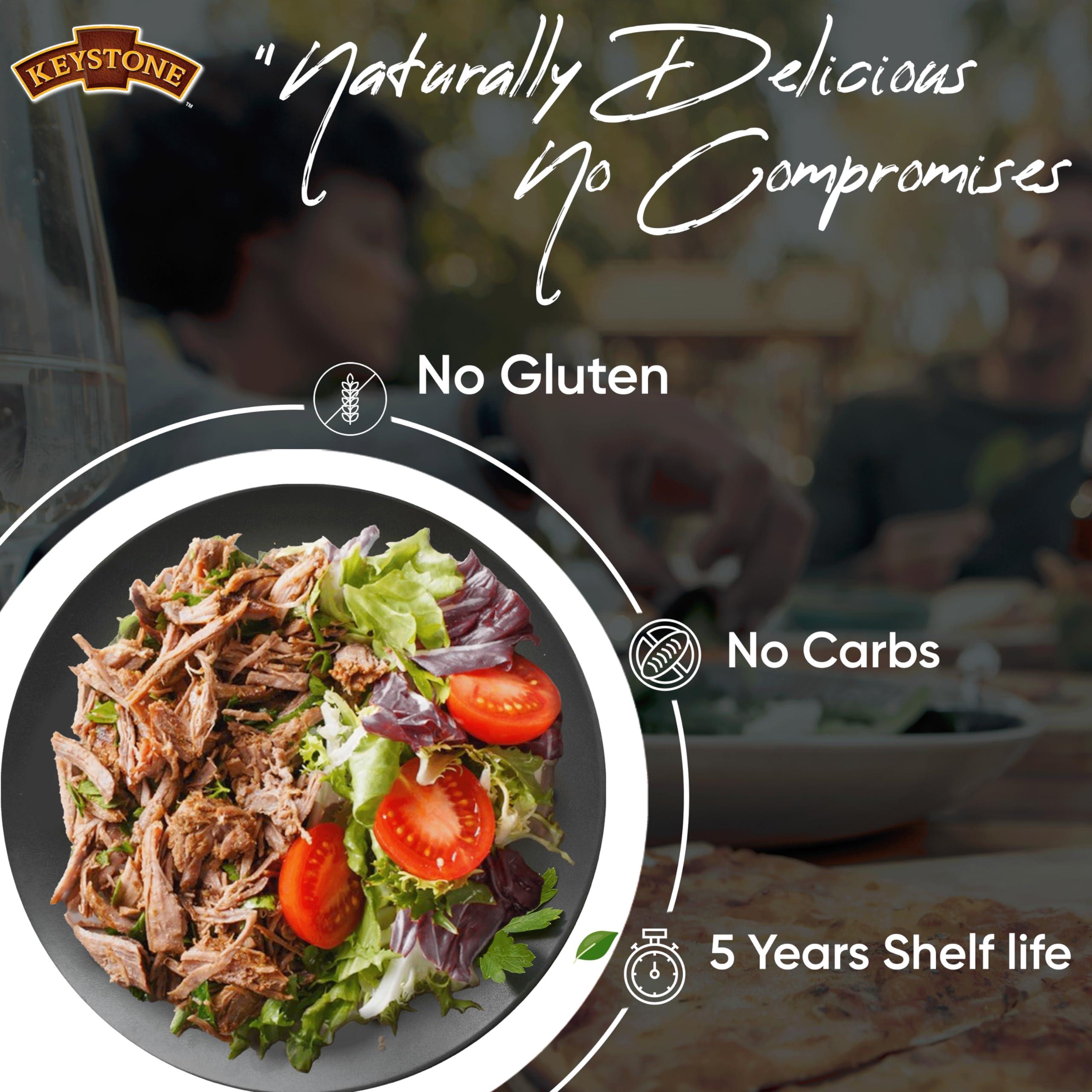 Keystone Meats Keystone Meats All Natural Canned Beef 14.5 Oz Long Shelf Life Emergency Survival Food Canned Meat | Fully Cooked Ready to Eat | Gluten Free Pack of 1