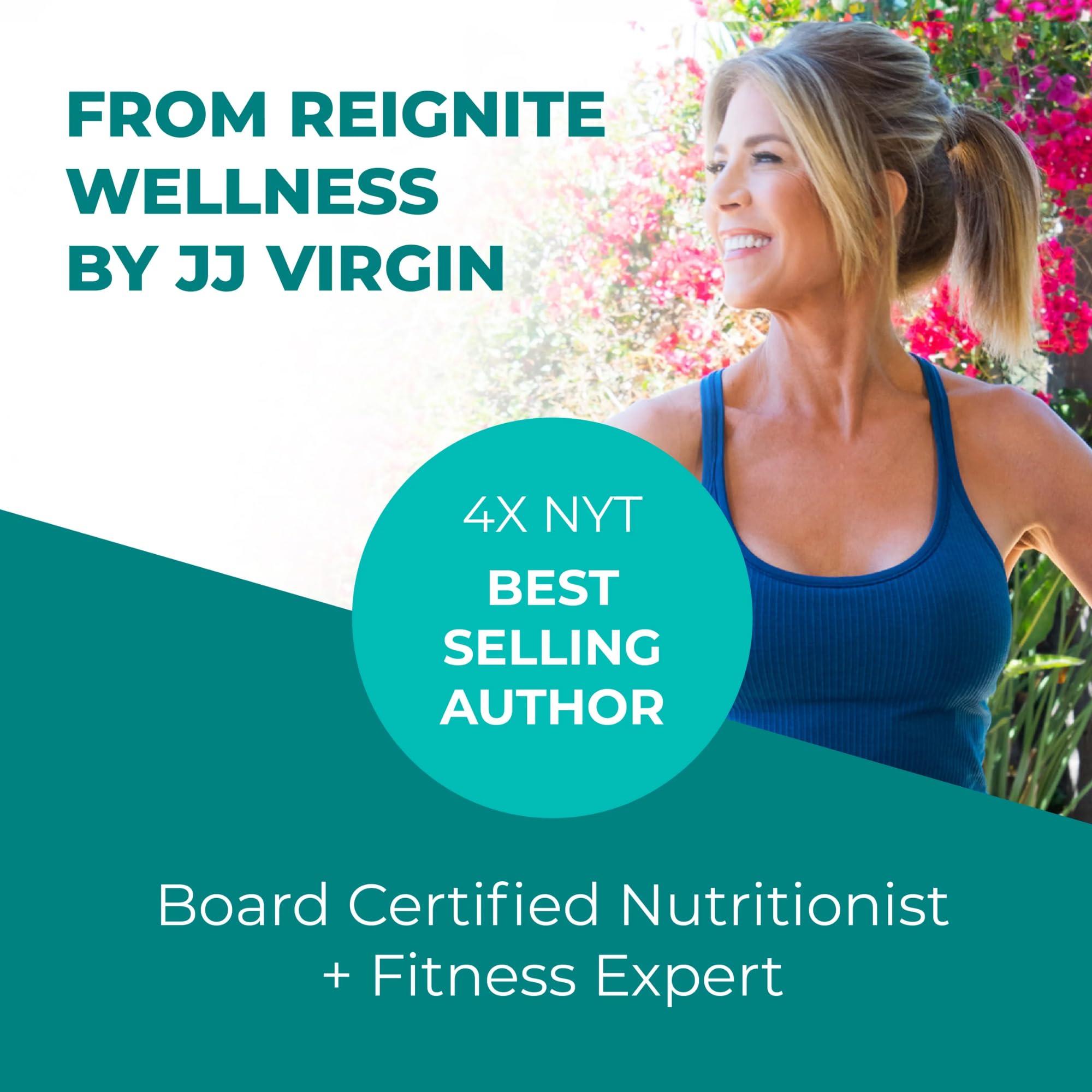 Reignite Wellness Reignite Wellness by JJ Virgin | Chocolate Paleo-Inspired All-in-One Shake | Gluten Free + Dairy Free Protein Powder | Contains 20G of Beef Protein with Vitamins, Minerals, Amino Acids | 30 Servings