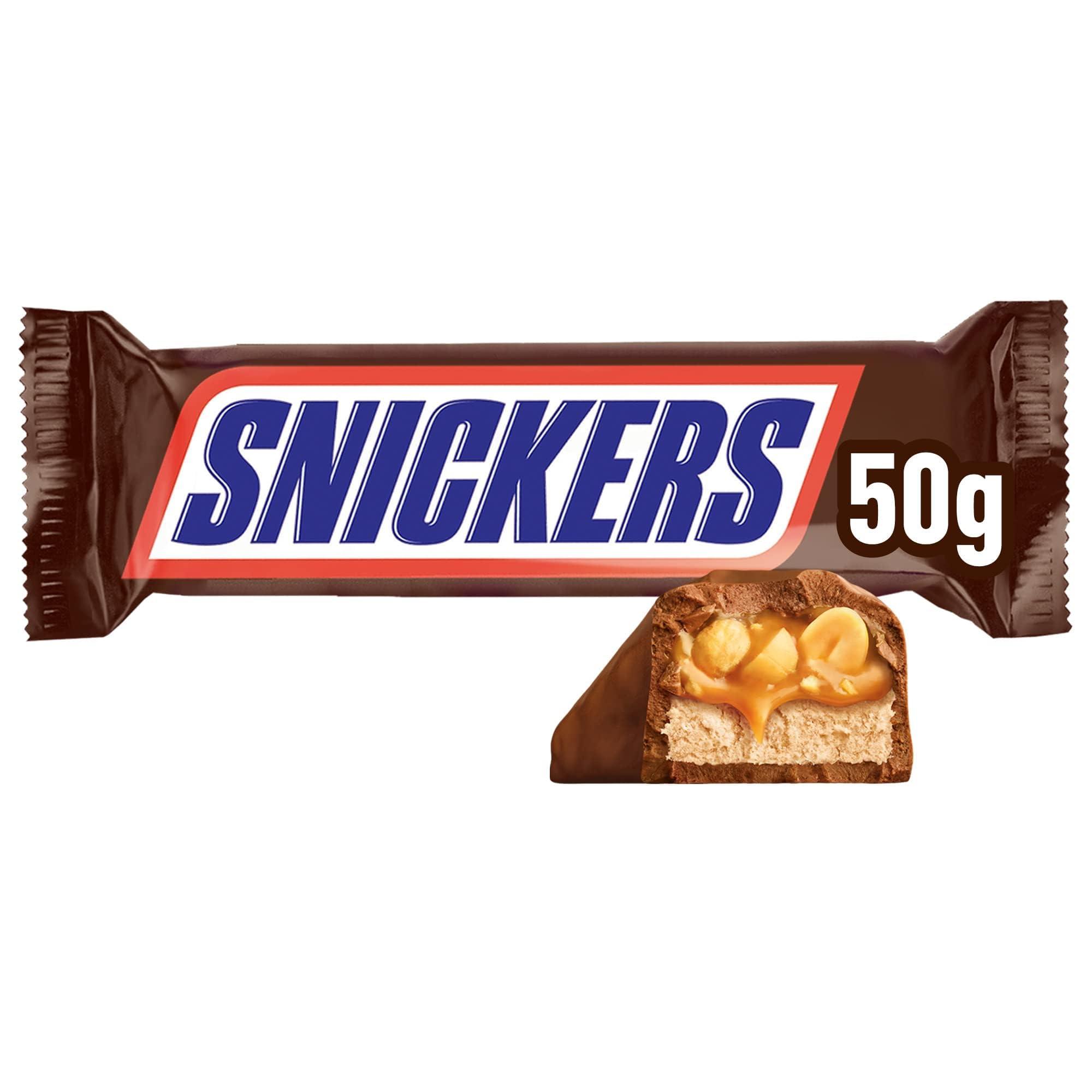 Snickers Snickers Bar with Caramel and Roasted Peanuts Chocolate Covered, 24 bars x50g (1200g)