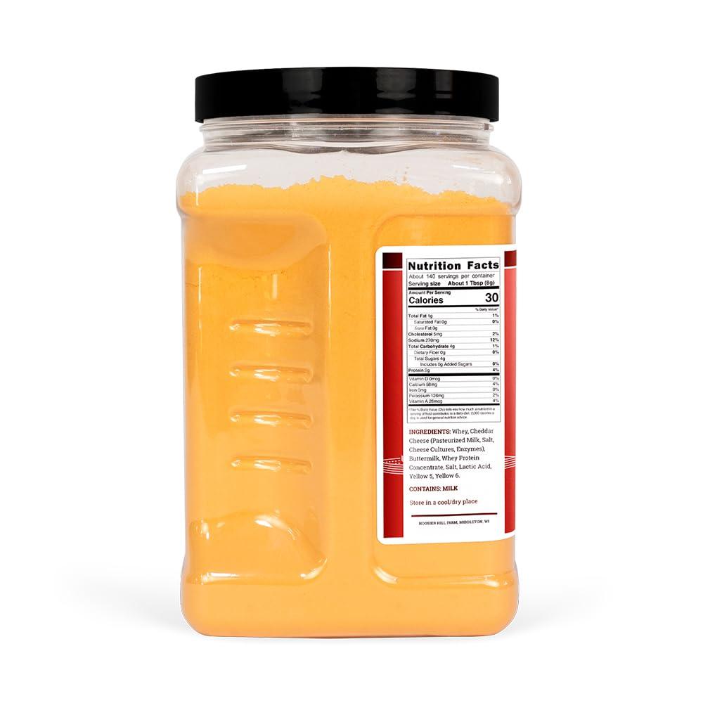 Hoosier Hill Farm Hoosier Hill Farm Cheddar Cheese Powder, Cheese Lovers, 2.5LB (Pack of 1)