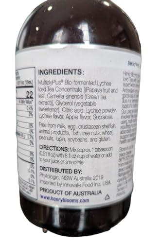 Henry Blooms Henry Blooms Bio-Fermented Probiotic Condentrate - Lychee Iced Tea