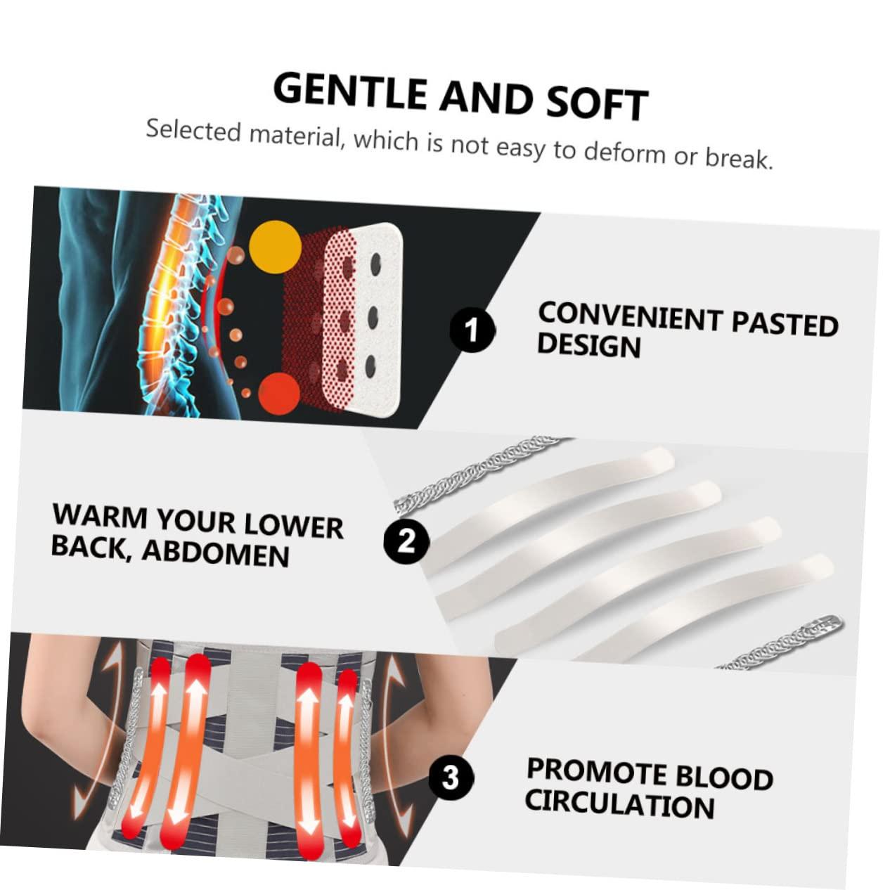 Healifty Waist Support Heated Brace Back Pad Heated Waist Belt Lumbar Support Brace Band Duty Belt Belt Compact Heating Brace Pure Cotton Work Cushion