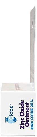 Globe Pharmacy GLOBE Zinc Oxide Ointment 20%, 2 Ounce Tube, Advanced Skin Protection, for Diaper Rash, Relief from Poison Ivy, Sumac & Oak, Protects from Wetness, Protects Chafed Skin