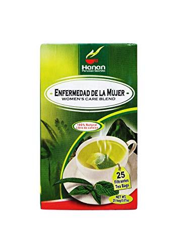 HANAN PERUVIAN SECRETS Hanan Peruvian Secrets Enfermedad De La Mujer Herbal Tea | 100% Natural Women’s Care Blend | 25 Tea Bags | Naturally Aids in Relieving Minor Discomfort from Menstrual Cycle - 6 Pack