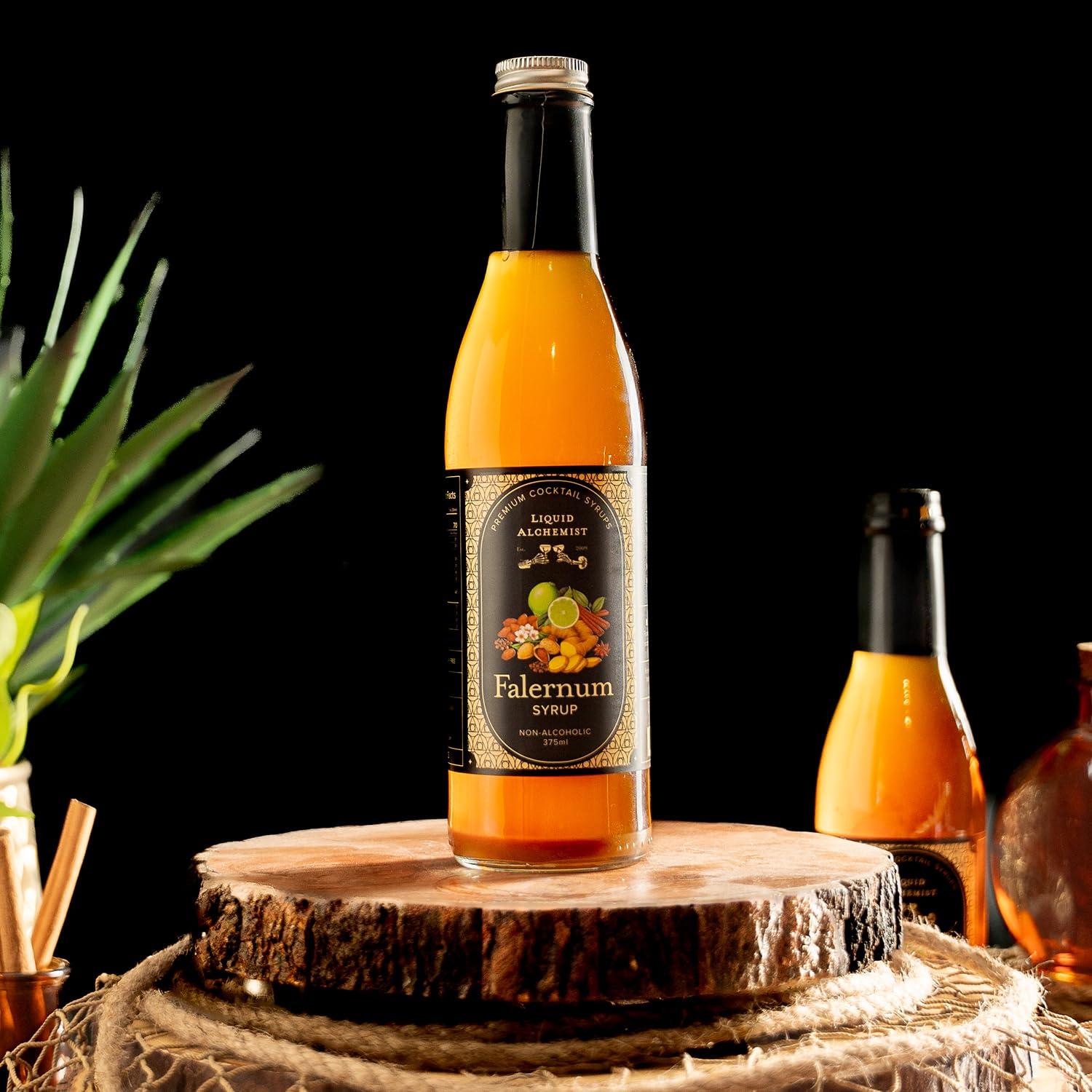 Liquid Alchemist Liquid Alchemist Falernum Syrup for Cocktails - Real Ingredients Make our Falernum Cocktail Syrup a Great Mixer for any Tiki Cocktail - Our Mixer is Non-GMO Gluten Free & Vegan (12 oz)