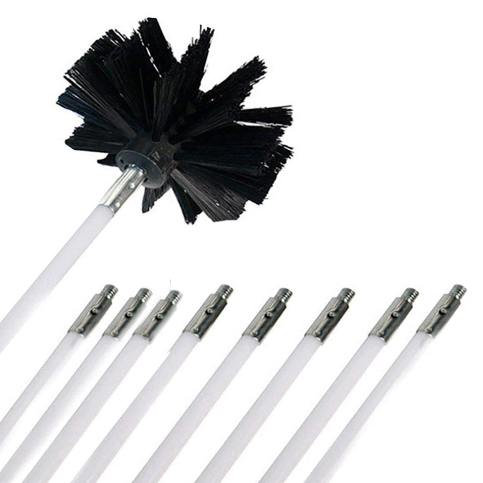 LIYUN chimney sweep kit Dryer Duct Cleaning Kit, Lint Remover, Includes 9/15 /18 Flexible Rods And 1 Brush Head - Can Be Used As A Chimney Brush, Dryer Pipe Inner Wall Cleaning Brush ( Color : 9 Rods , Size