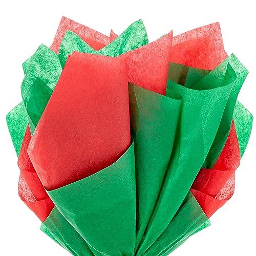 Hallmark Hallmark Red and Green Bulk Tissue Paper for Gift Wrapping (100 Sheets) for Gift Bags, Christmas Presents, Holiday Crafts and More