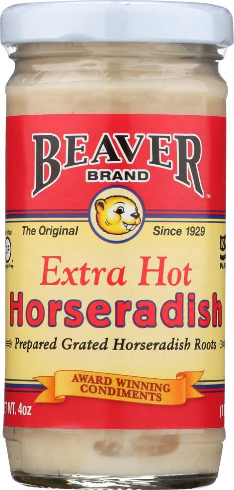 BEAVER Beaver Brand Extra Hot Horseradish 4 oz glass jar (Pack of 6)