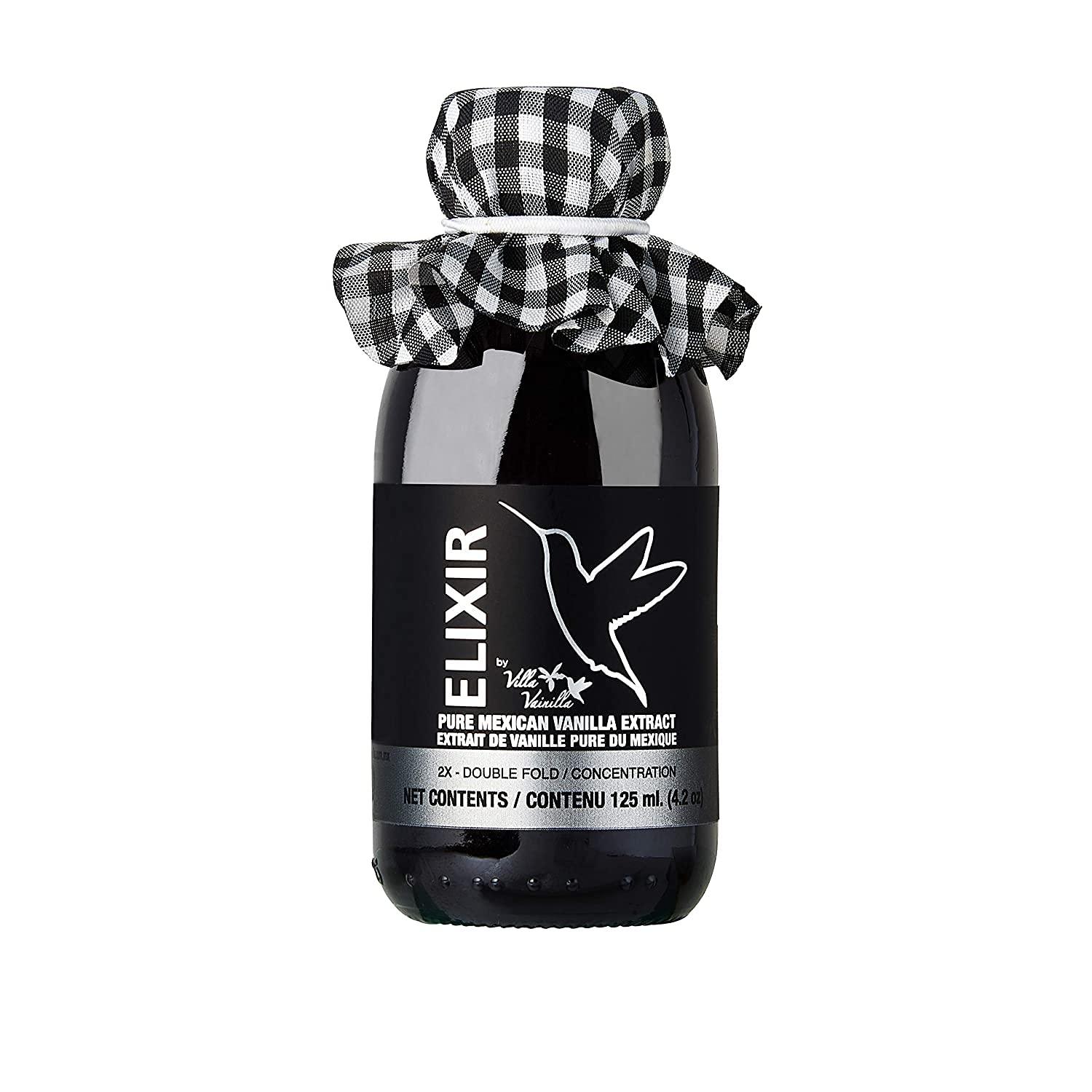 Villa Vainilla Villa Vainilla Pure Vanilla Extract - Elixir Premium Mexican Vanilla | All Natural Pure Vanilla Extract | For Chefs and Home Cooking | Perfect for Baking, Dessert Making | Vanilla Extracto | 4.2 oz