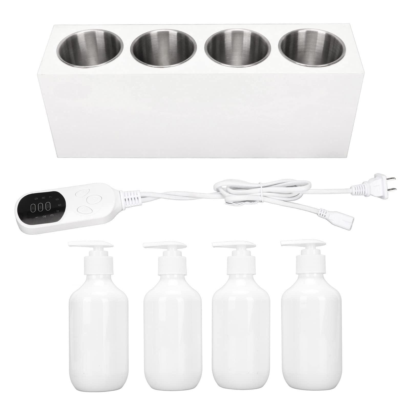 HUAOSN Massage Oil Heater, Fast Heating Safety Function Gel Warmer, Multipurpose 9 Gear Temperature Adjustmen Heated Lotion Warmer, for Heating Massage Oils(US)