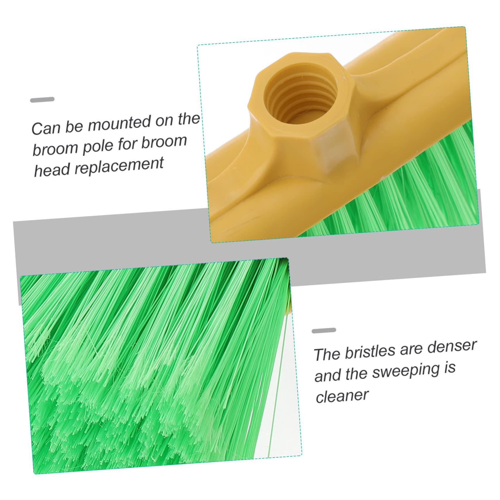 Anneome Anneome Plastic Broom Head Replacement Durable Household Broom Head Accessories for Cleaning Compatible with Standard Broom Handles for Indoor and Outdoor Use