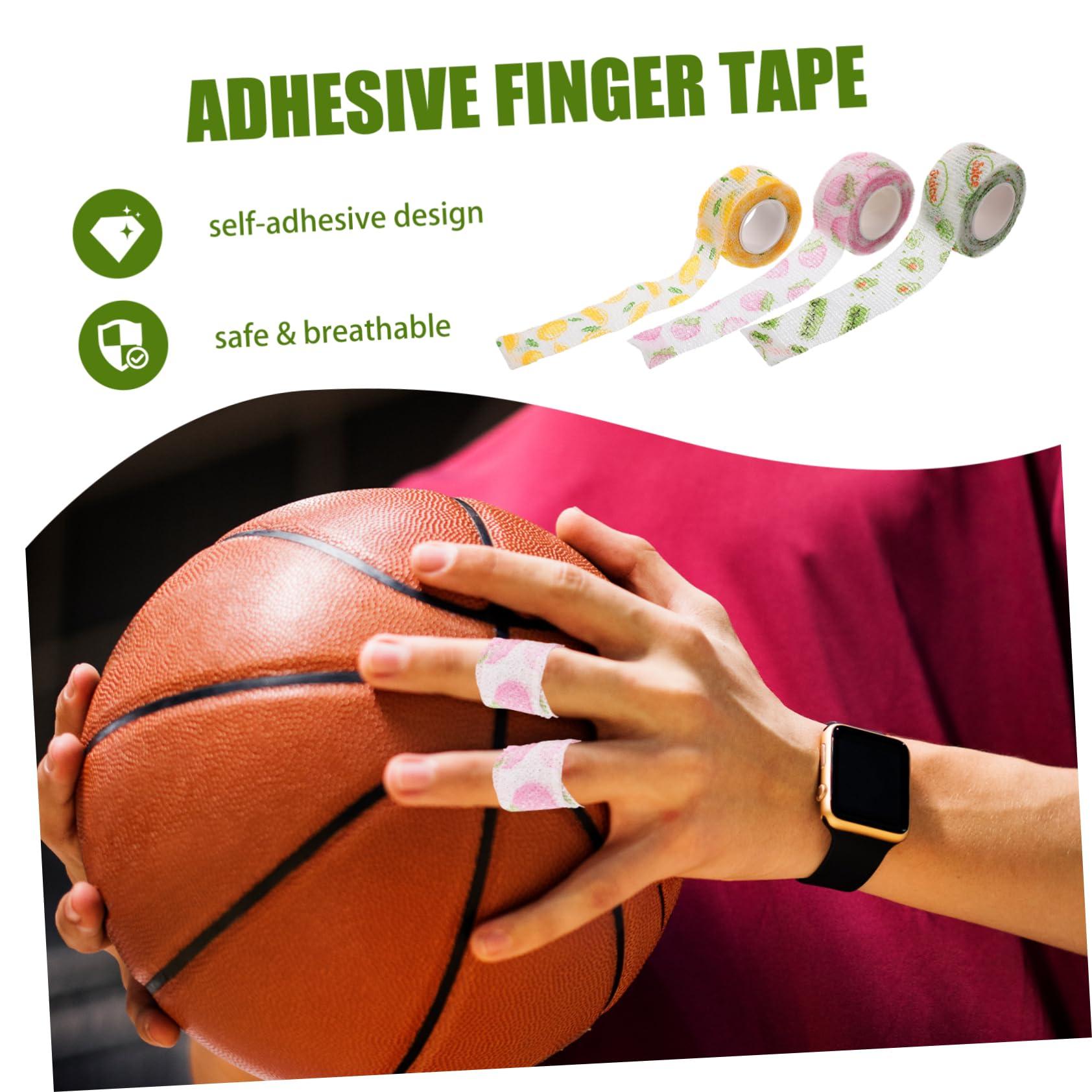 HONMEET HONMEET 12 Pack Self Adhesive Bandage Wrap Elastic Finger Bandage Tape Non-Woven Fabric Sports Wrap for Protection