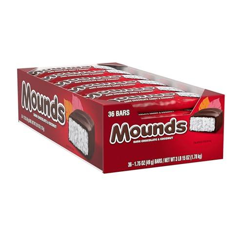 Mounds MOUNDS Dark Chocolate and Coconut Candy Bars, 1.75 oz (36 Count)