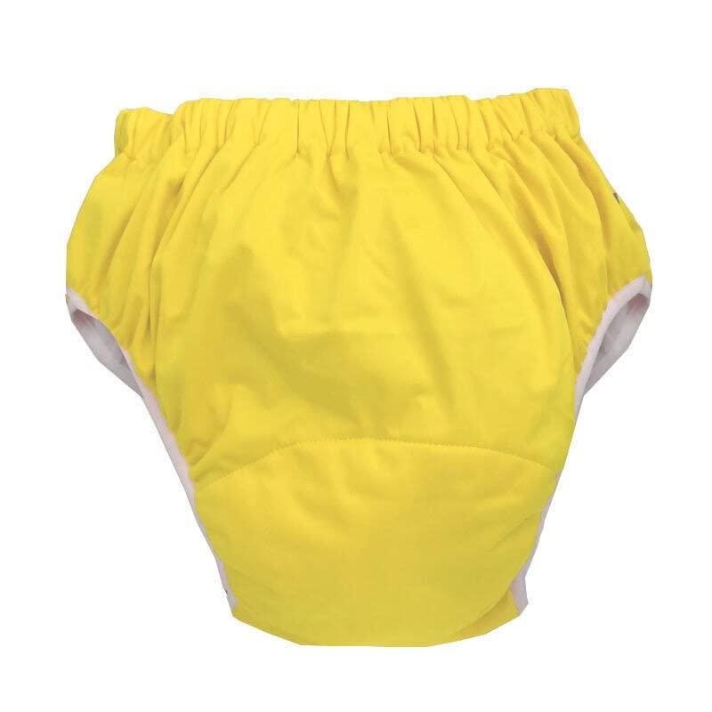 Generic Leak-Proof Adult and Elderly Cloth Diapers - Washable Incontinence Underwear for Men and Women, Big Children and Adolescents (Yellow,M)