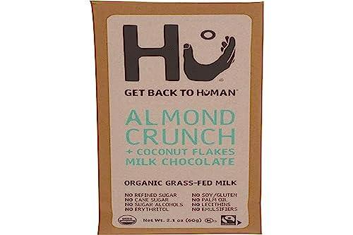 Hu Kitchen Hu Kitchen Organic Almond Crunch & Coconut Milk Chocolate Bar, 2.1 OZ