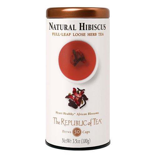 The Republic of Tea The Republic of Tea Natural Hibiscus Herbal Full Leaf Tea, 3.5 Ounces