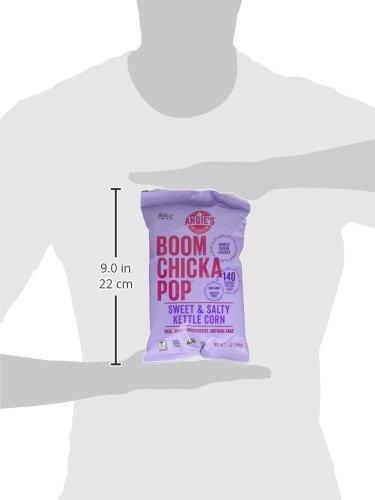 Angie’s BOOMCHICKAPOP Angie's BOOMCHICKAPOP Sweet & Salty Kettle Corn Popcorn, 1 oz (Packaging May Vary)