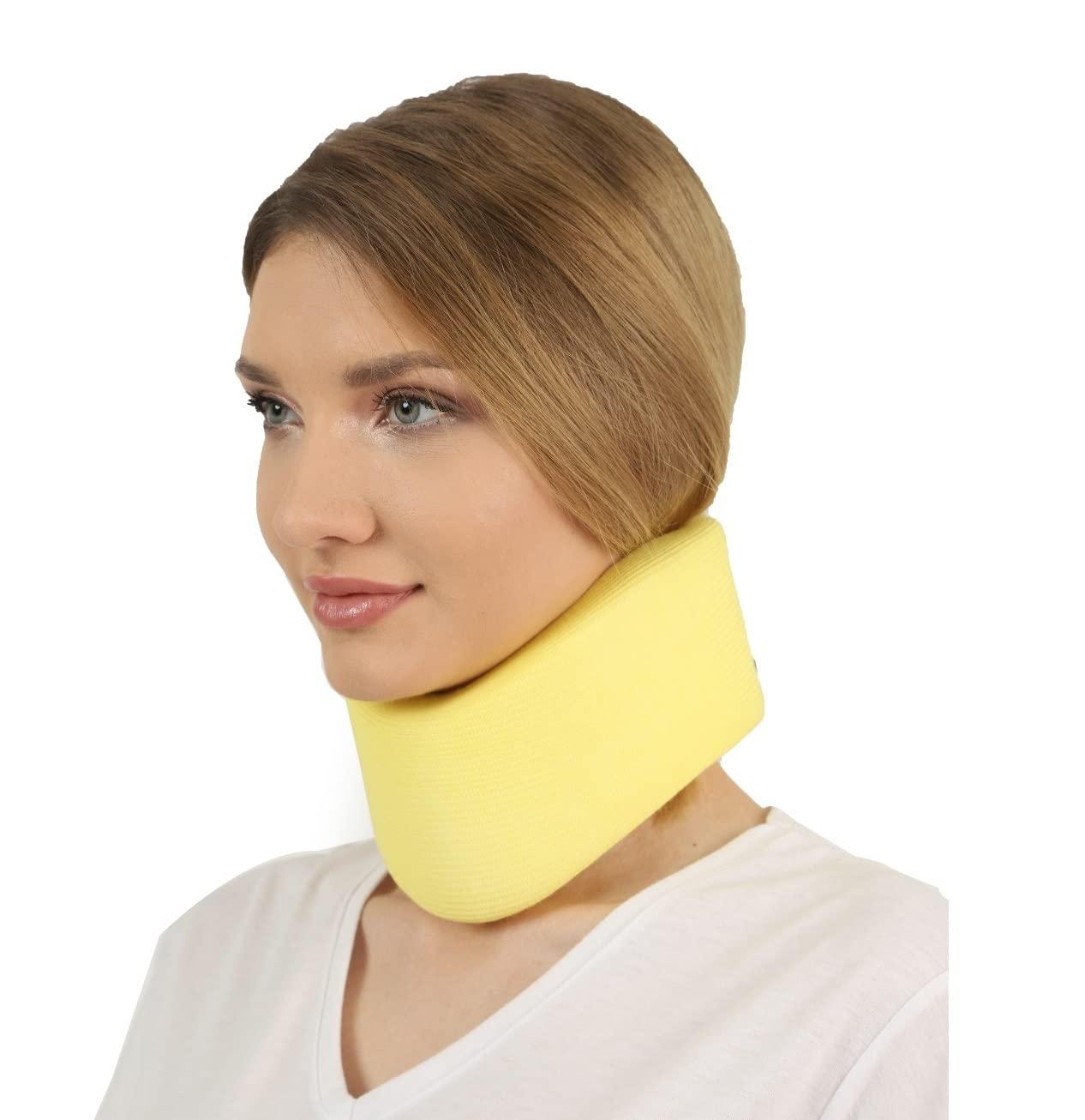 Ritmic RITMIC Neck Support, Soft Foam Neck Brace for Neck Pain, Foam Filled Cervical Collar, Aligns Stabilizes Vertebrae, Adjustable Neck Support for Sleeping, TV, PC and Office, Suitable for Men and Women