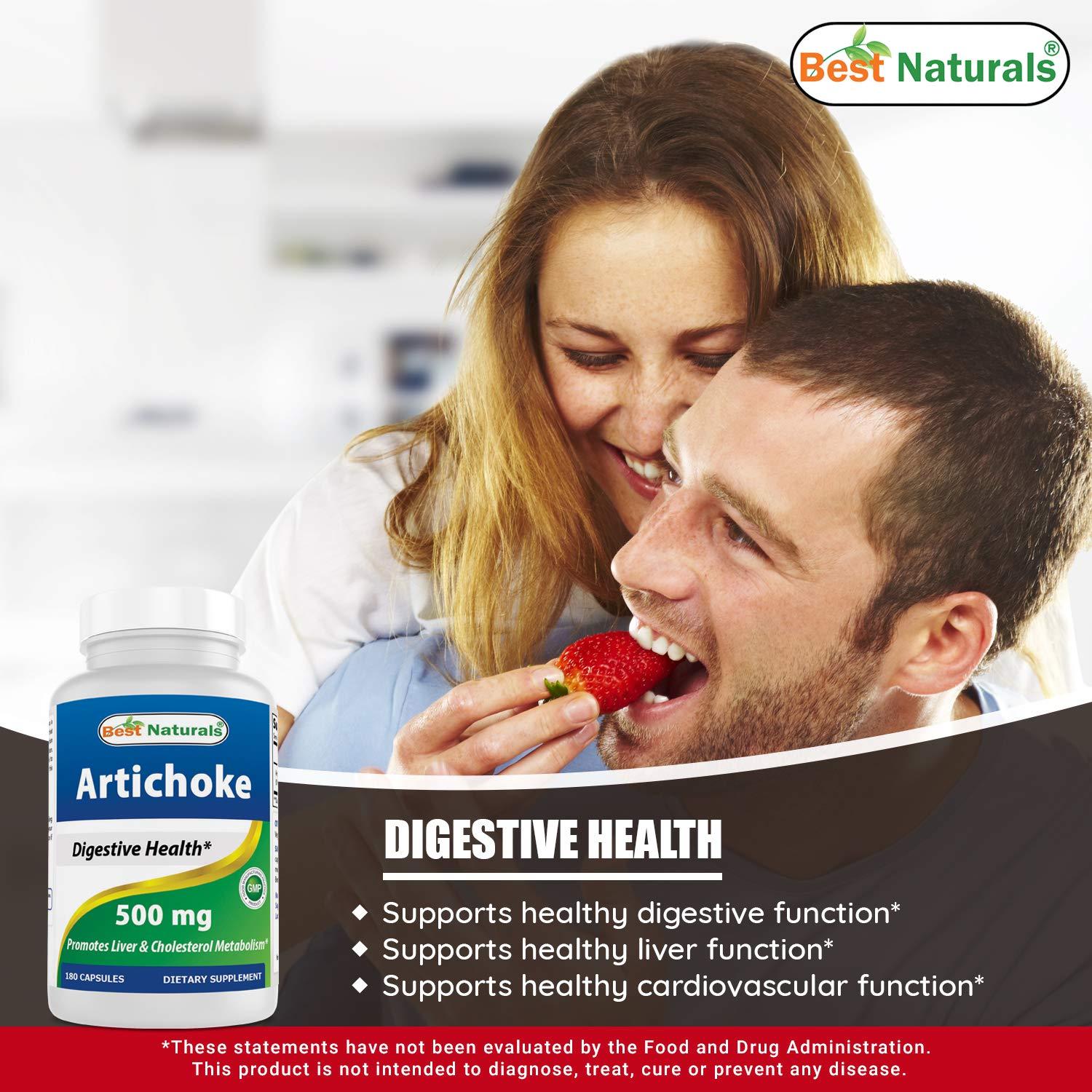 Best Naturals Artichoke Extract 10000 mg & Turmeric Curcumin 1500mg/Serving with Bioperine