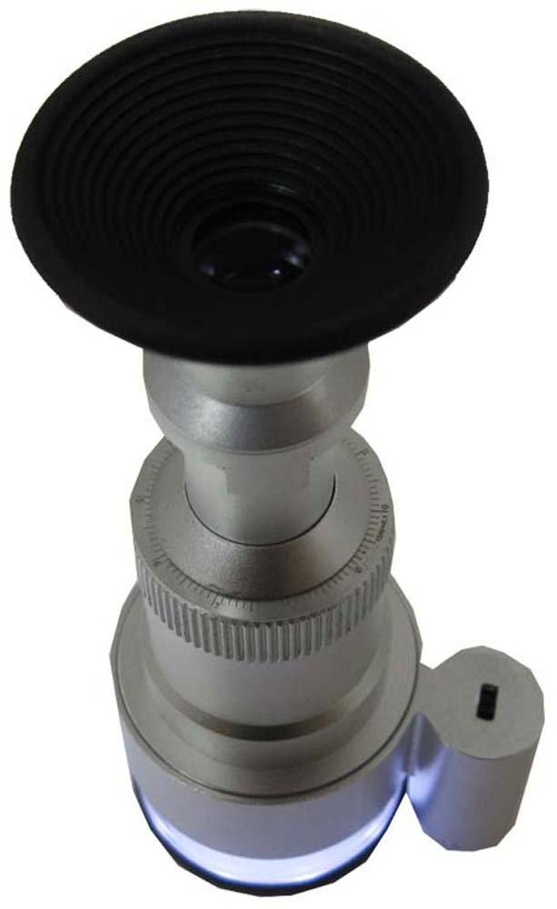 HAWK IMPORTERS, INC Micro View 20X Power | Compact 6\" LED Desk Top Microscope | MM Marked Eye Piece | Cushioned Fit Box Included