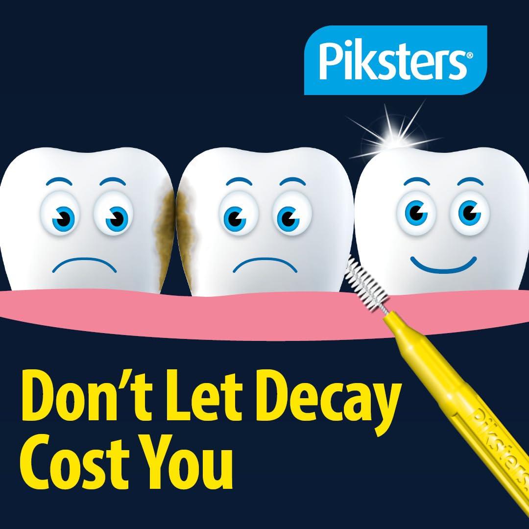 Piksters Piksters Interdental Brushes, 40 pk, Size 5, Interdental Tooth Brush for Large Gaps, Gum Soft Bristles for Plaque Removal, Safe for Braces