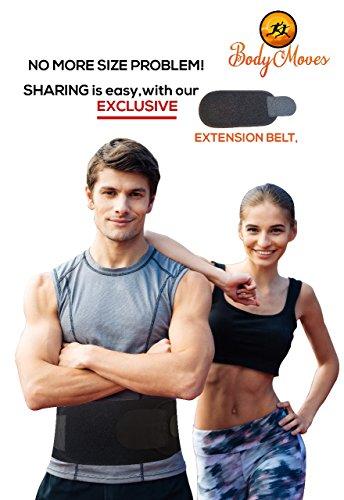 BodyMoves BodyMoves Back Brace Lumbar Support(LARGE) for Men and Women with Dual Adjustable Straps and Extension Belt -Lower Back Pain relief,Spasm,Strain,Herniated Disc,Sciatica,Scoliosis,Lifting ,better back