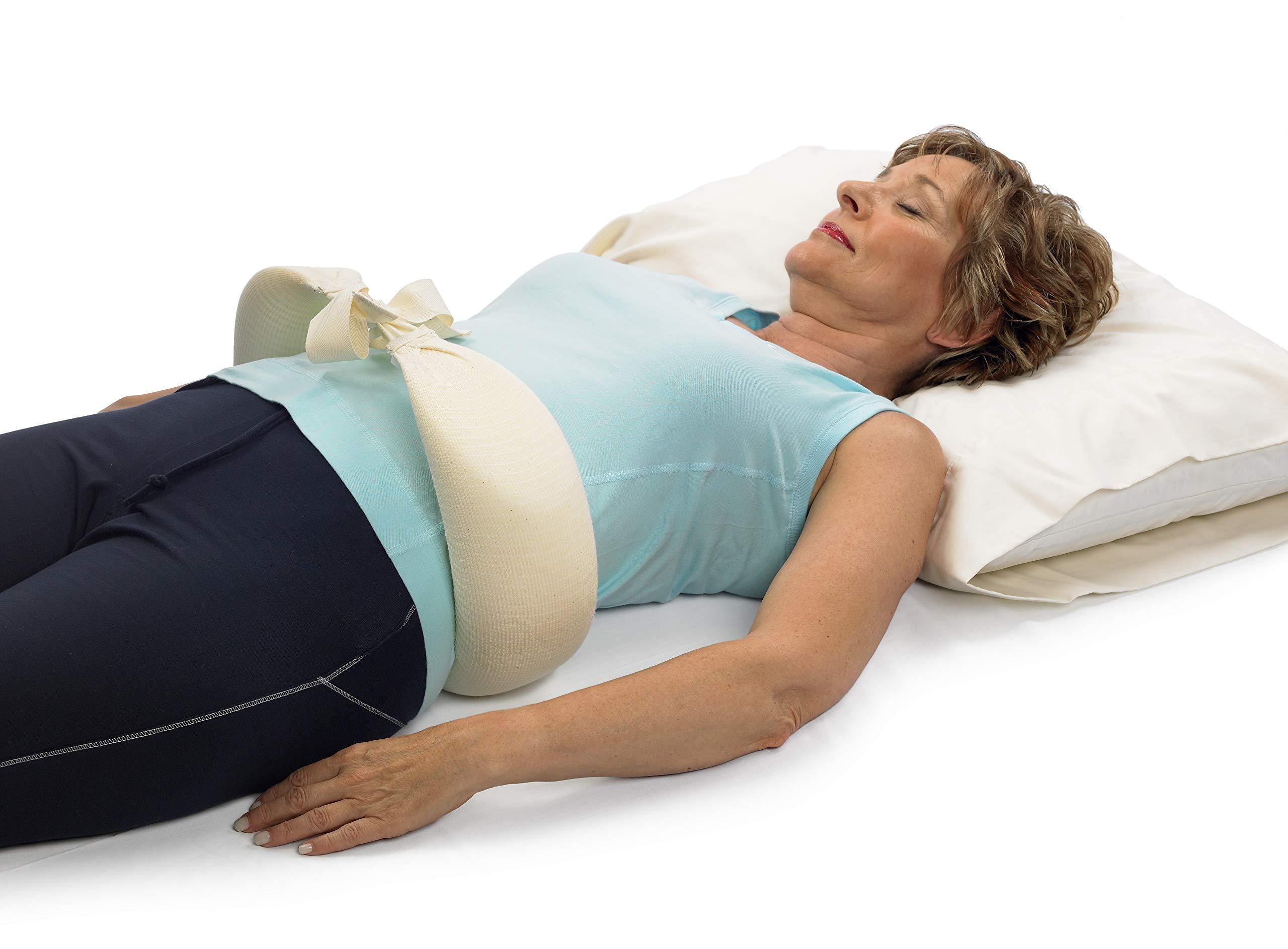 OPTP OPTP The Original McKenzie night roll Low Back Pillow for Sleeping and Round Back Support Pillow for Spine and Side Support Size Small/Medium
