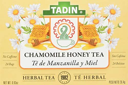 Tadin Tea TADIN TEA TEA BAG MANZANILLA CON MIEL,24 Count (Pack of 6)