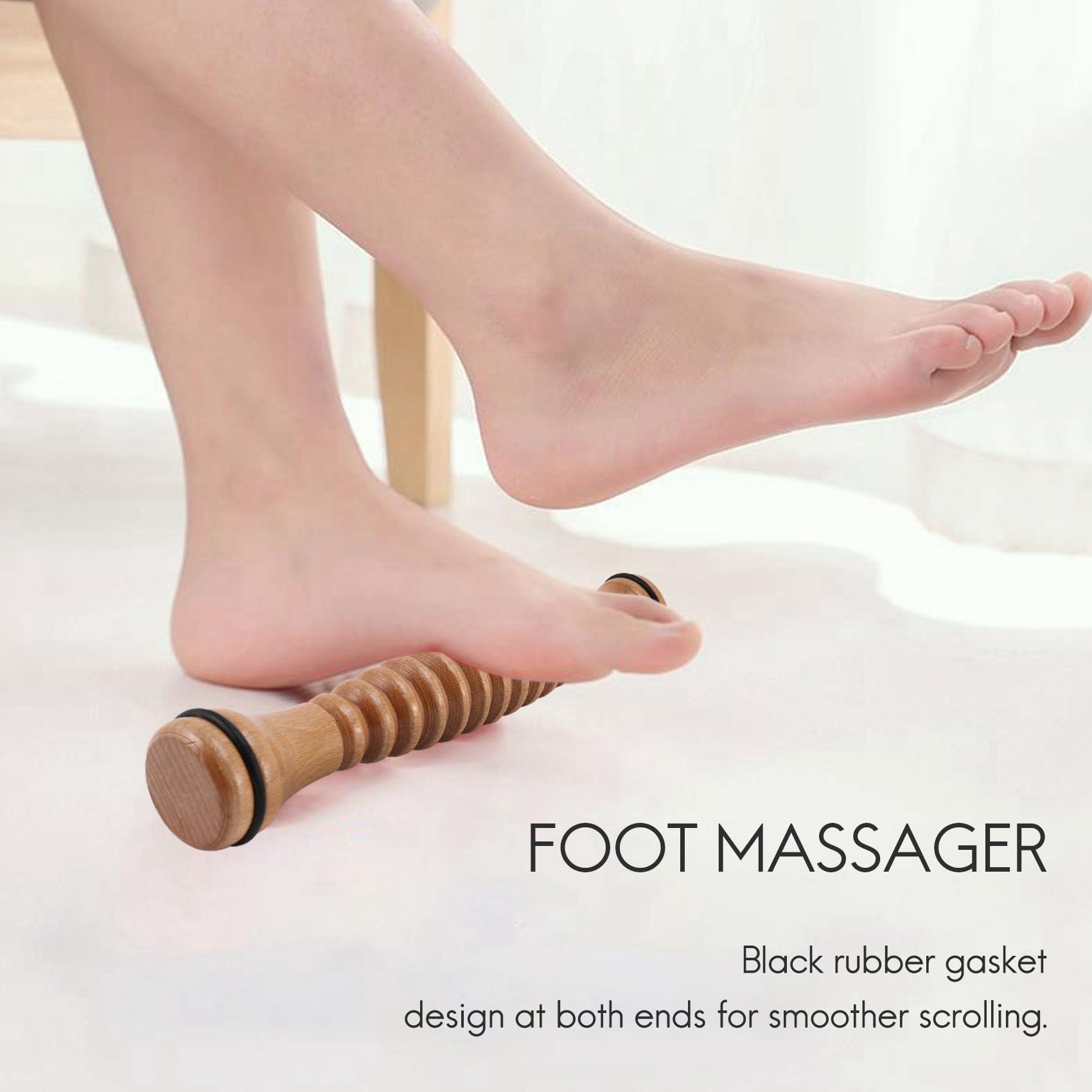 Soaying Soaying Ballet Foot Massager Instep Shaper Foot Roller Wooden Foot Roller Relaxation Pressure Reducer Solid