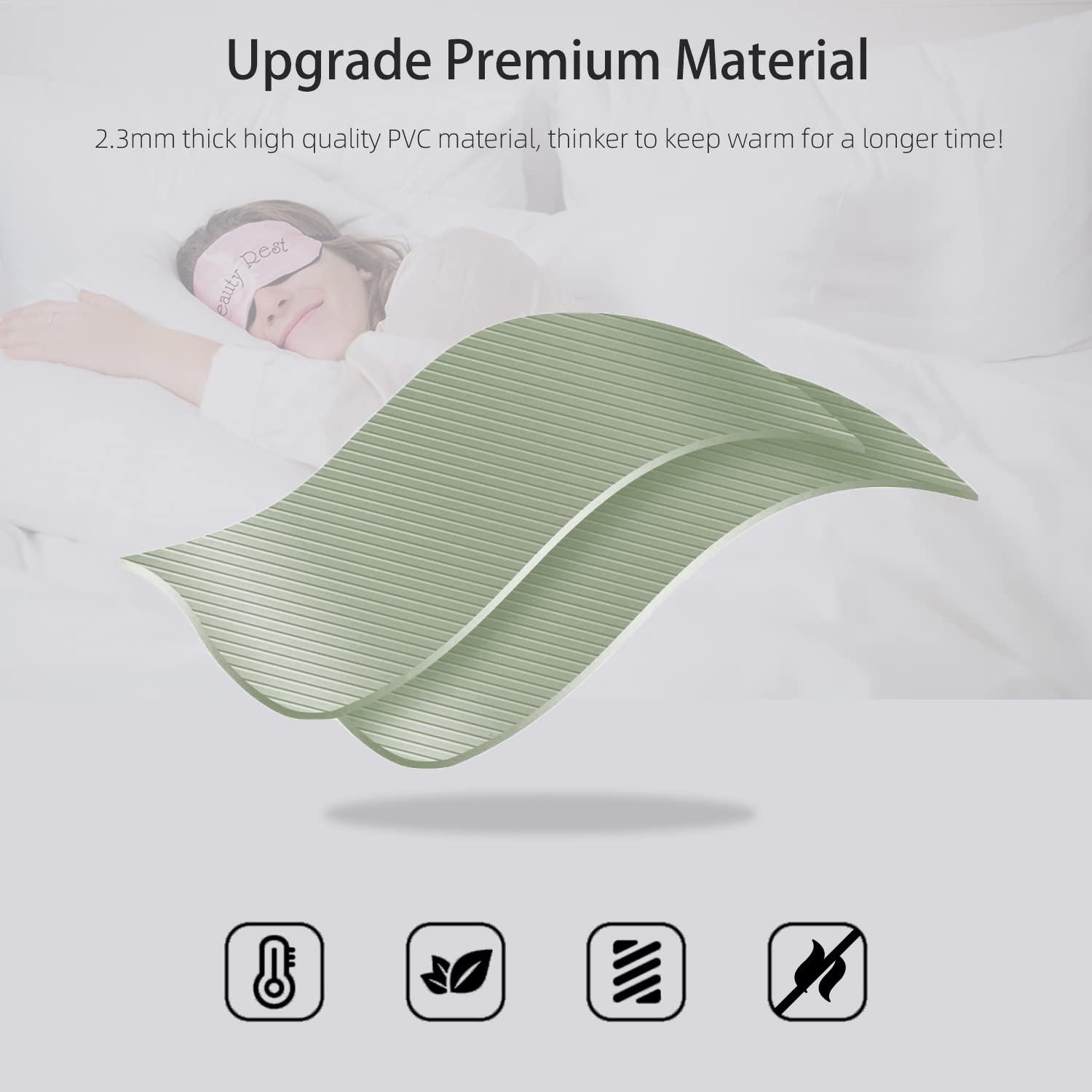 OliviaLiving OliviaLiving Hot Water Bag Hot Water Bottle 2 Liters Heat Up and Refreezable Hot Cold Pack with Knit Cover for Pain Relief Hot Cold Therapy