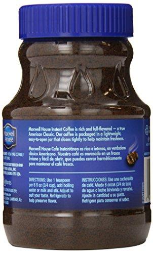 MAXWELL HOUSE Maxwell House Original Blend Instant Coffee, Medium Roast, 8 Ounce Jar (Pack of 3)