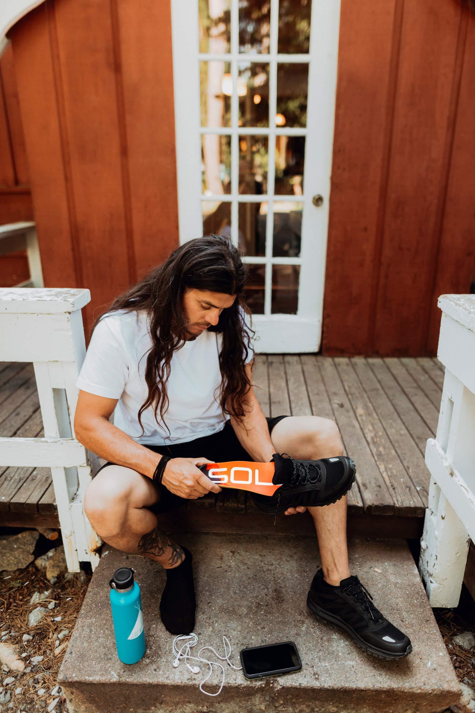 SOLE SOLE Performance Thin Plantar Fasciitis Insoles, Men & Women - Arch Support Inserts for Foot Health and Heel Pain Relief, Orthotic Shoe Inserts Men & Women