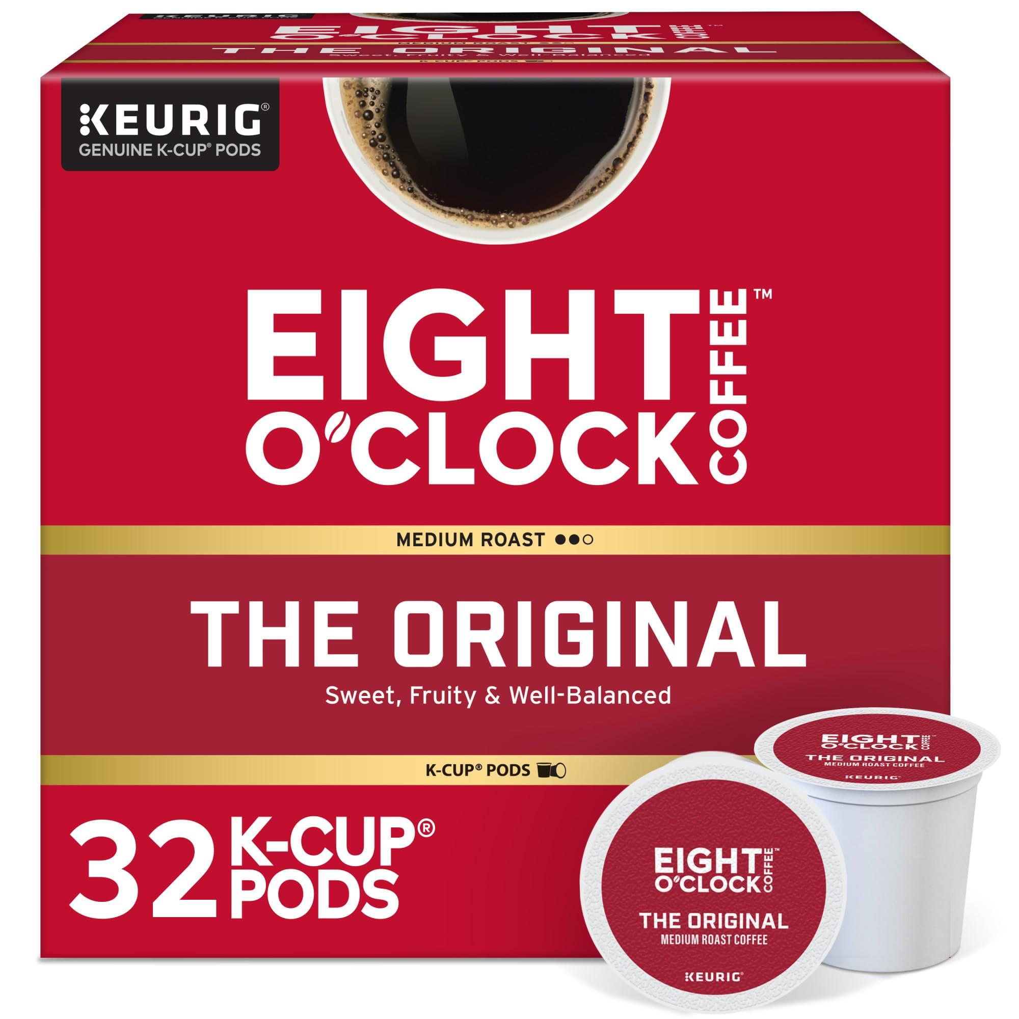 Eight O'Clock Coffee Eight O'Clock Coffee The Original, Keurig Single Serve K-Cup Pods, Medium Roast, 32 Count