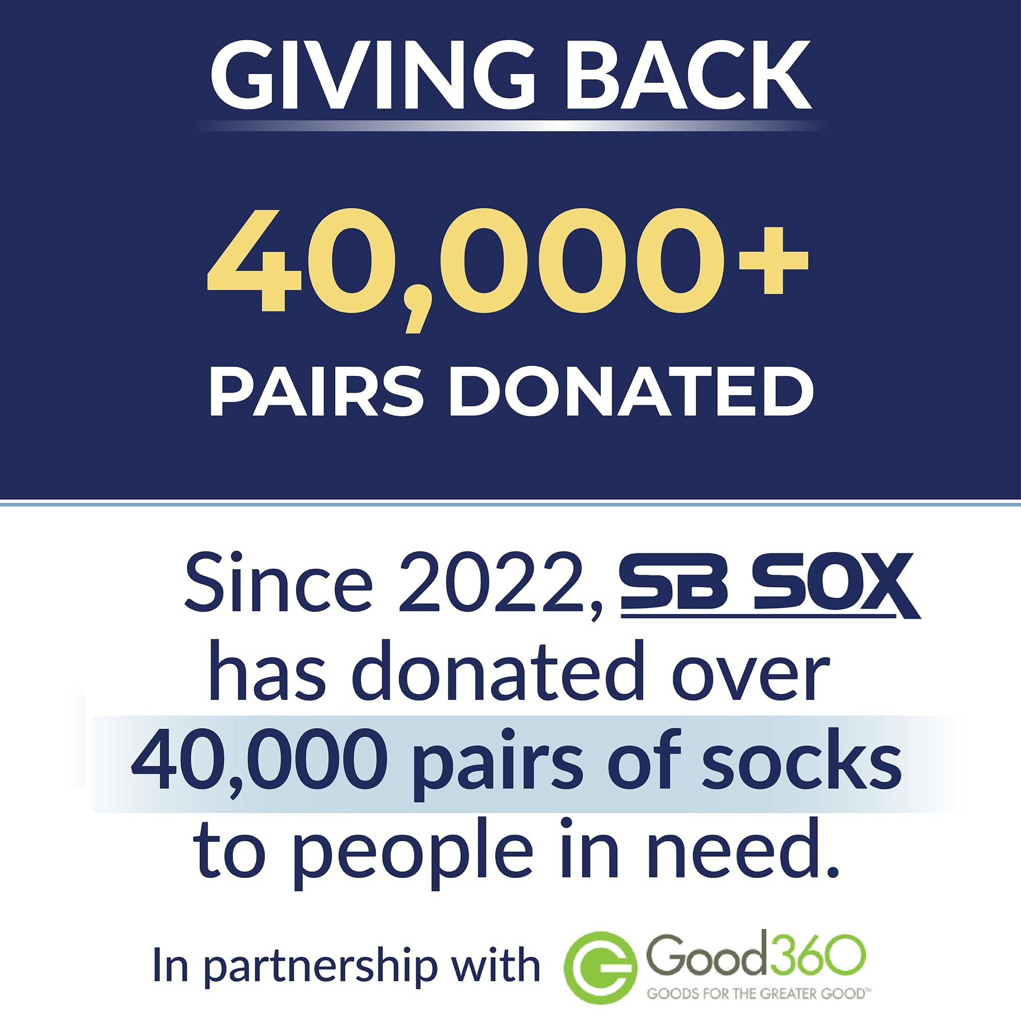 SB SOX SB SOX Compression Socks (20-30mmHg) for Men & Women Best Compression Socks for All Day Wear, Better Blood Flow, Swelling! (Medium, Black/Green)