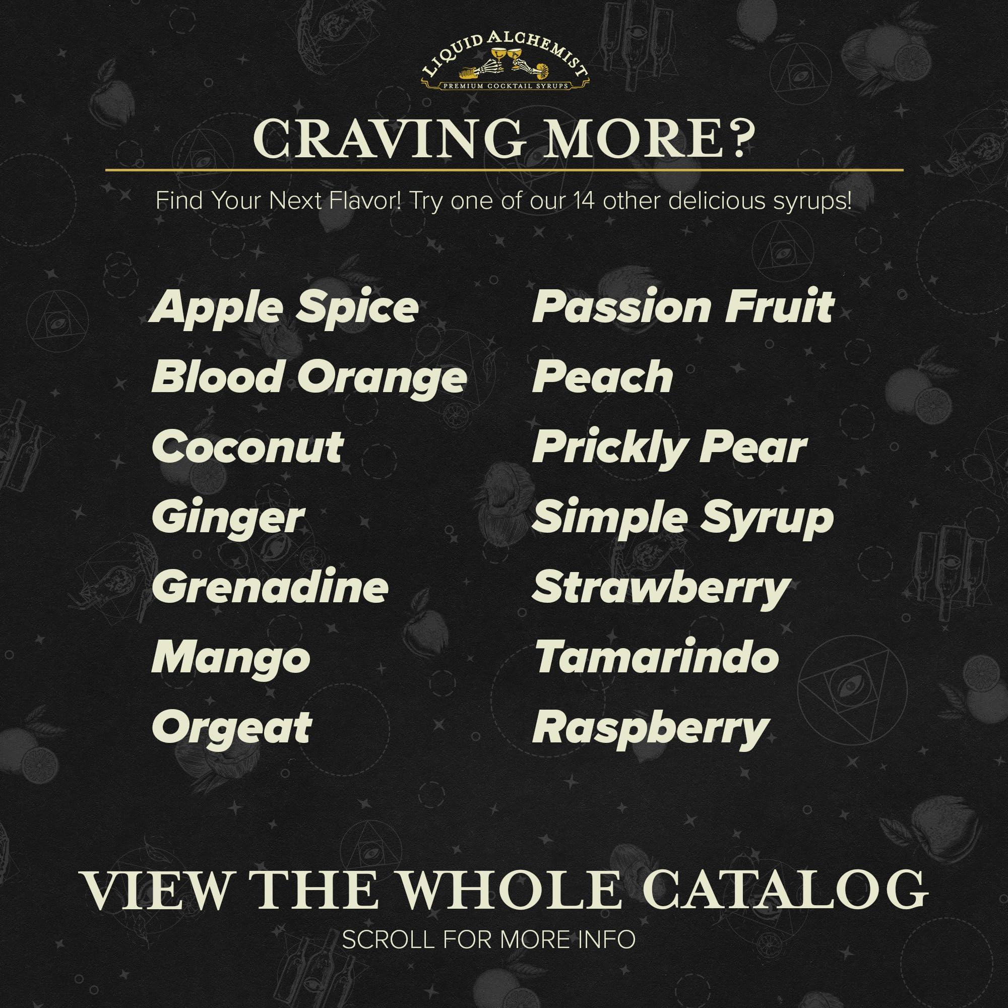 Liquid Alchemist Liquid Alchemist Peach Syrup for Drinks - Real Ingredients Make our Peach Puree for Cocktails a Perfect Peach Bellini Mix - Our Peach Flavoring Syrup is Non-GMO & Vegan - Peach Cocktail Syrup (25 oz)