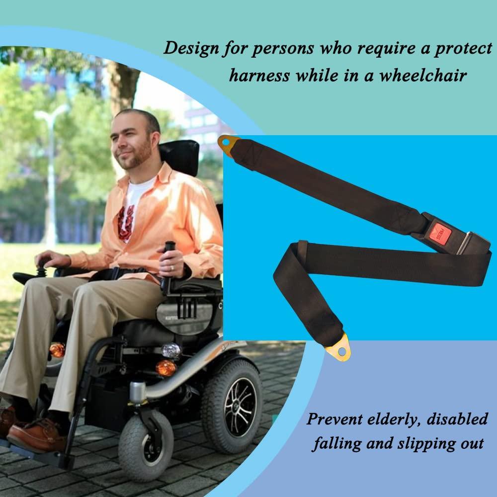 MENURSY Elderly Wheelchair Seat Belt for Disabled Patient - Electric Scooters Replacement Band Accessories, Adjustable up to 50\"L, 1.5\"W
