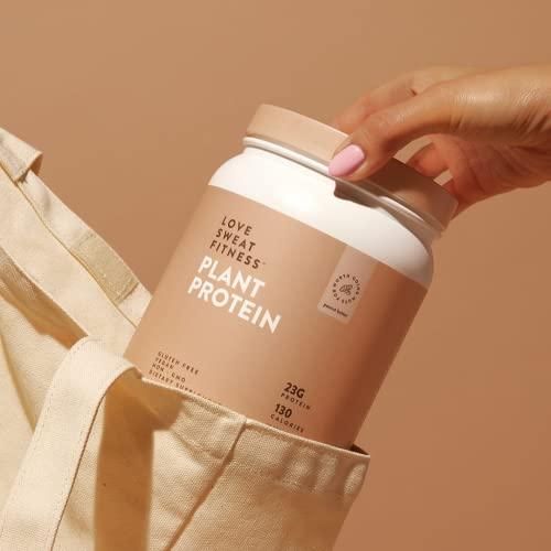 Love Sweat Fitness Love Sweat Fitness Organic Vegan Protein Powder | Peanut Butter | 23g Protein, 14 Servings, Plant Based, Gluten Free, Non-GMO